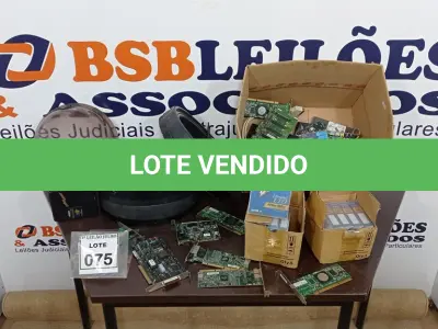 LOTE 075 - 01 LOTE COM GRANDE QUANTIDADE DE PLACAS DE CIRCUITOS E ACESSÓRIOS DE CÂMERAS DE MONITORAMENTO. (NO ESTADO) ATENÇÃO! FAZER A VISITAÇÃO ANTES DE ARREMATAR, NÃO SABEMOS SE FUNCIONA, LEILÃO NÃO TEM GARANTIA E NEM DEVOLUÇÃO, SUJEITO A POSSÍVEIS AVARIAS VISÍVEIS/OCULTAS E/OU AUSÊNCIA DE COMPONENTES.