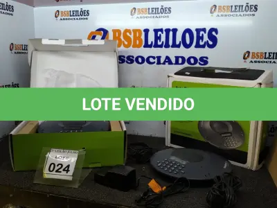 LOTE 024 - 02 APARELHOS DE AUDIOCONFERÊNCIA MARCA INTELBRAS. (NO ESTADO) ATENÇÃO! FAZER A VISITAÇÃO ANTES DE ARREMATAR, NÃO SABEMOS SE FUNCIONA, LEILÃO NÃO TEM GARANTIA E NEM DEVOLUÇÃO, SUJEITO A POSSÍVEIS AVARIAS VISÍVEIS/OCULTAS E/OU AUSÊNCIA DE COMPONENTES.