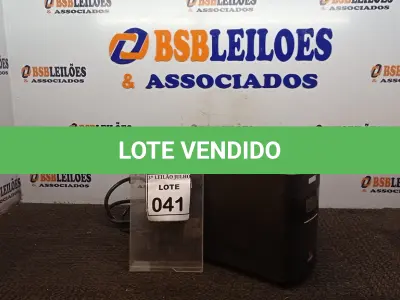 LOTE 041 - 01 NOBREAK MARCA LACERDA. (NO ESTADO) ATENÇÃO! FAZER A VISITAÇÃO ANTES DE ARREMATAR, NÃO SABEMOS SE FUNCIONA, LEILÃO NÃO TEM GARANTIA E NEM DEVOLUÇÃO, SUJEITO A POSSÍVEIS AVARIAS VISÍVEIS/OCULTAS E/OU AUSÊNCIA DE COMPONENTES.