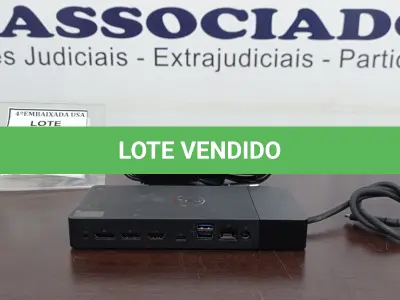 LOTE 164 - 01 DOCK STATION DELL USB TIPO C COM FONTE.  (NO ESTADO EM QUE SE ENCONTRA. SUJEITO A AVARIAS OCULTAS/VISÍVEIS.)