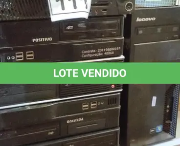 LOTE 111 - 06 CPU’S DE MARCAS E MODELOS DIVERSOS. (NO ESTADO) ATENÇÃO! FAZER A VISITAÇÃO ANTES DE ARREMATAR, NÃO SABEMOS SE FUNCIONA, LEILÃO NÃO TEM GARANTIA E NEM DEVOLUÇÃO, SUJEITO A POSSÍVEIS AVARIAS VISÍVEIS/OCULTAS E/OU AUSÊNCIA DE COMPONENTES.