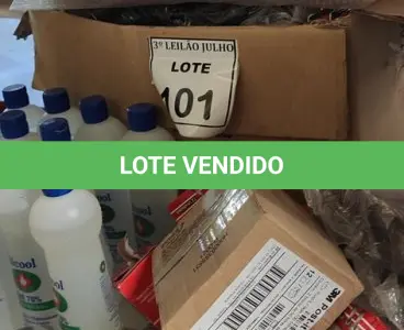 LOTE 101 - 01 LOTE COM GRANDE QUANTIDADE DE ARAMES DE CADERNOS, CLIPS DE PAPEL, COLCHETES XR E ÁLCOOL EM GEL 70%. (NO ESTADO) ATENÇÃO! FAZER A VISITAÇÃO ANTES DE ARREMATAR, NÃO SABEMOS SE FUNCIONA, LEILÃO NÃO TEM GARANTIA E NEM DEVOLUÇÃO, SUJEITO A POSSÍVEIS AVARIAS VISÍVEIS/OCULTAS E/OU AUSÊNCIA DE COMPONENTES.