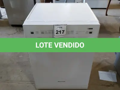 LOTE 217 -  01 LAVA LOUÇA BRASTEMP 220V. (NO ESTADO EM QUE SE ENCONTRA. SUJEITO A AVARIAS OCULTAS/VISÍVEIS.)  BH1652A