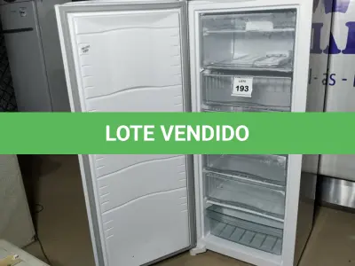 LOTE 193 -  01 FREEZER VERTICAL CONSUL 220V. (NO ESTADO EM QUE SE ENCONTRA. SUJEITO A AVARIAS OCULTAS/VISÍVEIS.)  BH1651Y