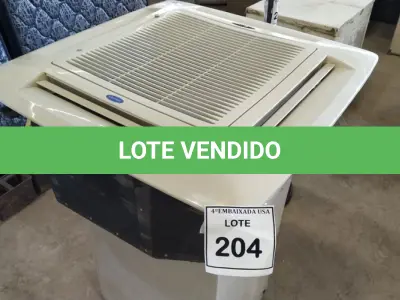 LOTE 204 - 01 EVAPORADORA DE TETO CARRIER.  (NO ESTADO EM QUE SE ENCONTRA. SUJEITO A AVARIAS OCULTAS/VISÍVEIS.) BH1440K