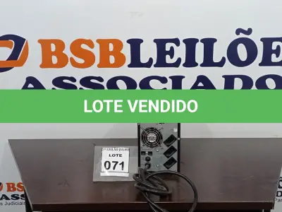 LOTE 071 - 01 NOBREAK MARCA LACERDA. (NO ESTADO) ATENÇÃO! FAZER A VISITAÇÃO ANTES DE ARREMATAR, NÃO SABEMOS SE FUNCIONA, LEILÃO NÃO TEM GARANTIA E NEM DEVOLUÇÃO, SUJEITO A POSSÍVEIS AVARIAS VISÍVEIS/OCULTAS E/OU AUSÊNCIA DE COMPONENTES.