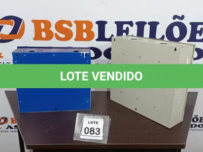 LOTE 083 - 03 QUADROS DE DISTRIBUIÇÃO. (NO ESTADO) ATENÇÃO! FAZER A VISITAÇÃO ANTES DE ARREMATAR, NÃO SABEMOS SE FUNCIONA, LEILÃO NÃO TEM GARANTIA E NEM DEVOLUÇÃO, SUJEITO A POSSÍVEIS AVARIAS VISÍVEIS/OCULTAS E/OU AUSÊNCIA DE COMPONENTES.