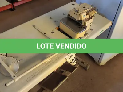 LOTE 402 - 01 MÁQUINA DE COSTURA INDUSTRIAL MARCA MARBOR. (NO ESTADO) ATENÇÃO! FAZER A VISITAÇÃO ANTES DE ARREMATAR, NÃO SABEMOS SE FUNCIONA. LEILÃO NÃO TEM GARANTIA E NEM DEVOLUÇÃO, SUJEITO A POSSÍVEIS AVARIAS VISÍVEIS/OCULTAS E/OU AUSÊNCIA DE COMPONENTES.