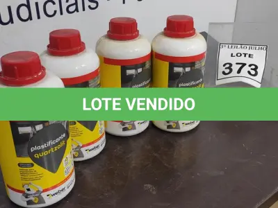 LOTE 373 - 04 GALÕES DE ADITIVO PARA ARGAMASSAS PLASTIFICANTE QUARTZOLIT DE 1L CADA MARCA WEBER. (NO ESTADO) ATENÇÃO! FAZER A VISITAÇÃO ANTES DE ARREMATAR, NÃO SABEMOS SE FUNCIONA. LEILÃO NÃO TEM GARANTIA E NEM DEVOLUÇÃO, SUJEITO A POSSÍVEIS AVARIAS VISÍVEIS/OCULTAS E/OU AUSÊNCIA DE COMPONENTES.