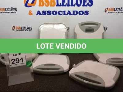 LOTE 291 - 06 BALANÇAS CORPORAIS MARCA PLENA. (NO ESTADO) ATENÇÃO! FAZER A VISITAÇÃO ANTES DE ARREMATAR, NÃO SABEMOS SE FUNCIONA, LEILÃO NÃO TEM GARANTIA E NEM DEVOLUÇÃO, SUJEITO A POSSÍVEIS AVARIAS VISÍVEIS/OCULTAS E/OU AUSÊNCIA DE COMPONENTES.