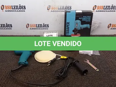 LOTE 060 - POLITRIZ AUTOMOTIVA ANGULAR  700W 6VELOCIDADES 600-4000RPM 220V COM PUNHO, CHAVE, DISCO E BOINA DE LÃ (NO ESTADO) ATENÇÃO! FAZER A VISITAÇÃO ANTES DE ARREMATAR, NÃO SABEMOS SE FUNCIONA, LEILÃO NÃO TEM GARANTIA E NEM DEVOLUÇÃO, SUJEITO A POSSÍVEIS AVARIAS VISÍVEIS/OCULTAS E/OU AUSÊNCIA DE COMPONENTES.