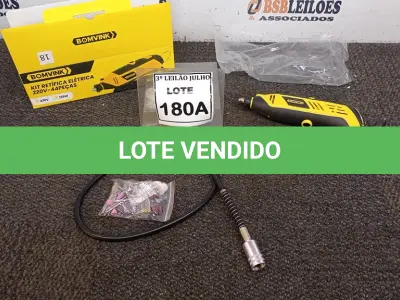 LOTE 180 - KIT RETÍFICA ELÉTRICA 220V 44 PEÇAS (NO ESTADO) ATENÇÃO! FAZER A VISITAÇÃO ANTES DE ARREMATAR, NÃO SABEMOS SE FUNCIONA, LEILÃO NÃO TEM GARANTIA E NEM DEVOLUÇÃO, SUJEITO A POSSÍVEIS AVARIAS VISÍVEIS/OCULTAS E/OU AUSÊNCIA DE COMPONENTES.