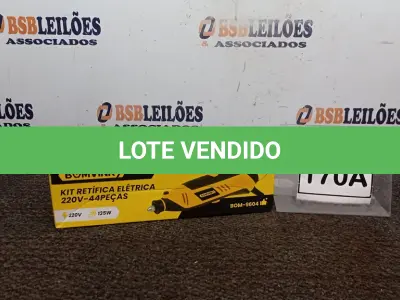 LOTE 170 - KIT RETÍFICA ELÉTRICA 220V 44 PEÇAS (NO ESTADO) ATENÇÃO! FAZER A VISITAÇÃO ANTES DE ARREMATAR, NÃO SABEMOS SE FUNCIONA, LEILÃO NÃO TEM GARANTIA E NEM DEVOLUÇÃO, SUJEITO A POSSÍVEIS AVARIAS VISÍVEIS/OCULTAS E/OU AUSÊNCIA DE COMPONENTES.