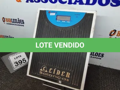 LOTE 395 - 01 BALANÇA CORPORAL MARCA LIDER. (NO ESTADO) ATENÇÃO! FAZER A VISITAÇÃO ANTES DE ARREMATAR, NÃO SABEMOS SE FUNCIONA. LEILÃO NÃO TEM GARANTIA E NEM DEVOLUÇÃO, SUJEITO A POSSÍVEIS AVARIAS VISÍVEIS/OCULTAS E/OU AUSÊNCIA DE COMPONENTES.