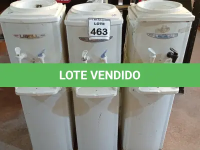 LOTE 463 - 03 BEBEDOUROS PARA GARRAFÃO. (NO ESTADO) ATENÇÃO! FAZER A VISITAÇÃO ANTES DE ARREMATAR, NÃO SABEMOS SE FUNCIONA, LEILÃO NÃO TEM GARANTIA E NEM DEVOLUÇÃO, SUJEITO A POSSÍVEIS AVARIAS VISÍVEIS/OCULTAS E/OU AUSÊNCIA DE COMPONENTES.