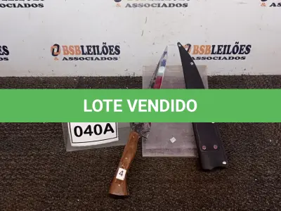 LOTE 040 - FACA ARTESANAL JAVALIZEIRA AÇO CARBONO TEMPERA INTEGRAL 10,5POLEGADAS DE LAMINA BAINHA EM COURO (NO ESTADO) ATENÇÃO! FAZER A VISITAÇÃO ANTES DE ARREMATAR, NÃO SABEMOS SE FUNCIONA, LEILÃO NÃO TEM GARANTIA E NEM DEVOLUÇÃO, SUJEITO A POSSÍVEIS AVARIAS VISÍVEIS/OCULTAS E/OU AUSÊNCIA DE COMPONENTES.