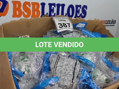 LOTE 387 - 01 LOTE COM GRANDE QUANTIDADE DE CONJUNTO DE NEBULIZAÇÃO. (NO ESTADO) ATENÇÃO! FAZER A VISITAÇÃO ANTES DE ARREMATAR, NÃO SABEMOS SE FUNCIONA. LEILÃO NÃO TEM GARANTIA E NEM DEVOLUÇÃO, SUJEITO A POSSÍVEIS AVARIAS VISÍVEIS/OCULTAS E/OU AUSÊNCIA DE COMPONENTES.