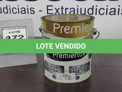 LOTE 499 - 01 LATA DE ESMALTE SINTÉTICO PREMIERLUX DE 3,6L NA COR CINZA MÉDIO MARCA PREMIER. (NO ESTADO) ATENÇÃO! FAZER A VISITAÇÃO ANTES DE ARREMATAR, NÃO SABEMOS SE FUNCIONA, LEILÃO NÃO TEM GARANTIA E NEM DEVOLUÇÃO, SUJEITO A POSSÍVEIS AVARIAS VISÍVEIS/OCULTAS E/OU AUSÊNCIA DE COMPONENTES.