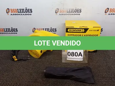 LOTE 080 - SOPRADOR  E ASPIRADOR ELÉTRICO 220V 700W 13600RPM (NO ESTADO) ATENÇÃO! FAZER A VISITAÇÃO ANTES DE ARREMATAR, NÃO SABEMOS SE FUNCIONA, LEILÃO NÃO TEM GARANTIA E NEM DEVOLUÇÃO, SUJEITO A POSSÍVEIS AVARIAS VISÍVEIS/OCULTAS E/OU AUSÊNCIA DE COMPONENTES.