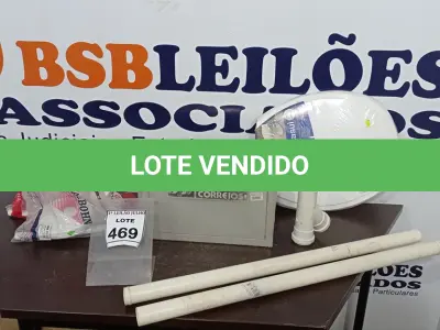 LOTE 469 - 01 CAIXA DE CORREIOS, 01 ASSENTO DE VASO, 02 KIT’S DE DUCHA FRIA E 02 TUBOS DE LIGAÇÃO PARA VASOS. (NO ESTADO) ATENÇÃO! FAZER A VISITAÇÃO ANTES DE ARREMATAR, NÃO SABEMOS SE FUNCIONA, LEILÃO NÃO TEM GARANTIA E NEM DEVOLUÇÃO, SUJEITO A POSSÍVEIS AVARIAS VISÍVEIS/OCULTAS E/OU AUSÊNCIA DE COMPONENTES.