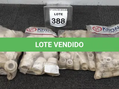 LOTE 388 - 01 LOTE COM VÁRIOS NIPLE E UNIÃO ROSCÁVEL MARCA KRONA. (NO ESTADO) ATENÇÃO! FAZER A VISITAÇÃO ANTES DE ARREMATAR, NÃO SABEMOS SE FUNCIONA. LEILÃO NÃO TEM GARANTIA E NEM DEVOLUÇÃO, SUJEITO A POSSÍVEIS AVARIAS VISÍVEIS/OCULTAS E/OU AUSÊNCIA DE COMPONENTES.