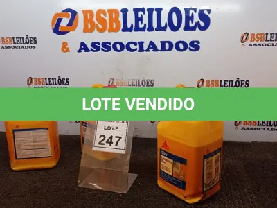LOTE 247 - 04 GALÕES DE CHAPISCO PLUS DE 3,6LTS CADA MARCA SIKA. (NO ESTADO) ATENÇÃO! FAZER A VISITAÇÃO ANTES DE ARREMATAR, NÃO SABEMOS SE FUNCIONA, LEILÃO NÃO TEM GARANTIA E NEM DEVOLUÇÃO, SUJEITO A POSSÍVEIS AVARIAS VISÍVEIS/OCULTAS E/OU AUSÊNCIA DE COMPONENTES.
