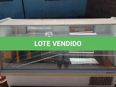 LOTE 516 - 01 BALCÃO REFRIGERADOR. (NO ESTADO) ATENÇÃO! FAZER A VISITAÇÃO ANTES DE ARREMATAR, NÃO SABEMOS SE FUNCIONA, LEILÃO NÃO TEM GARANTIA E NEM DEVOLUÇÃO, SUJEITO A POSSÍVEIS AVARIAS VISÍVEIS/OCULTAS E/OU AUSÊNCIA DE COMPONENTES.