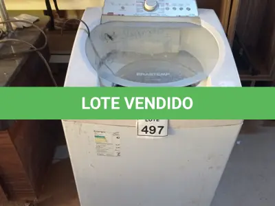 LOTE 497 - 01 MÁQUINA DE LAVAR 11KG 220V BRASTEMP. (NO ESTADO) ATENÇÃO! FAZER A VISITAÇÃO ANTES DE ARREMATAR, NÃO SABEMOS SE FUNCIONA, LEILÃO NÃO TEM GARANTIA E NEM DEVOLUÇÃO, SUJEITO A POSSÍVEIS AVARIAS VISÍVEIS/OCULTAS E/OU AUSÊNCIA DE COMPONENTES.