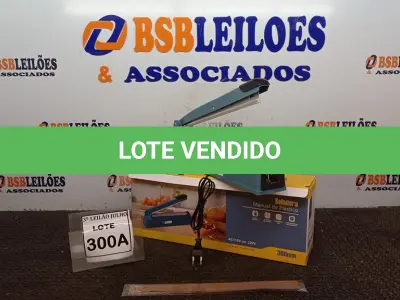 LOTE 300 - 01 SELADORA MANUAL DE PLÁSTICO 8NIVEIS DE AJUSTE MATERIAL ABS DESLIGAMENTO AUTOMÁTICO 220V 300MM POTÊNCIA 400W. (NO ESTADO) ATENÇÃO! FAZER A VISITAÇÃO ANTES DE ARREMATAR, NÃO SABEMOS SE FUNCIONA, LEILÃO NÃO TEM GARANTIA E NEM DEVOLUÇÃO, SUJEITO A POSSÍVEIS AVARIAS VISÍVEIS/OCULTAS E/OU AUSÊNCIA DE COMPONENTES.