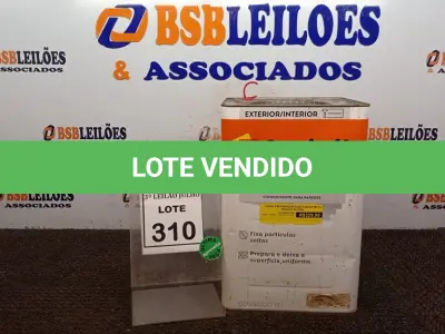 LOTE 310 - 01 LATA DE FUNDO PREPARADOR INTERIOR/EXTERIOR 18L MARCA SUVINIL. (NO ESTADO) ATENÇÃO! FAZER A VISITAÇÃO ANTES DE ARREMATAR, NÃO SABEMOS SE FUNCIONA, LEILÃO NÃO TEM GARANTIA E NEM DEVOLUÇÃO, SUJEITO A POSSÍVEIS AVARIAS VISÍVEIS/OCULTAS E/OU AUSÊNCIA DE COMPONENTES.