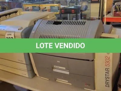 LOTE 383 - 01 IMPRESSORA MARCA KONICA MINOLTA DRYPRO MODELO 832 E 01 IMPRESSORA DE RAIO X DRYSTAR 5302 MARCA AGFA. (NO ESTADO) ATENÇÃO! FAZER A VISITAÇÃO ANTES DE ARREMATAR, NÃO SABEMOS SE FUNCIONA. LEILÃO NÃO TEM GARANTIA E NEM DEVOLUÇÃO, SUJEITO A POSSÍVEIS AVARIAS VISÍVEIS/OCULTAS E/OU AUSÊNCIA DE COMPONENTES.