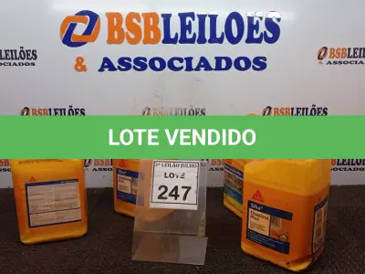 LOTE 247 - 04 GALÕES DE CHAPISCO PLUS DE 3,6LTS CADA MARCA SIKA. (NO ESTADO) ATENÇÃO! FAZER A VISITAÇÃO ANTES DE ARREMATAR, NÃO SABEMOS SE FUNCIONA, LEILÃO NÃO TEM GARANTIA E NEM DEVOLUÇÃO, SUJEITO A POSSÍVEIS AVARIAS VISÍVEIS/OCULTAS E/OU AUSÊNCIA DE COMPONENTES.