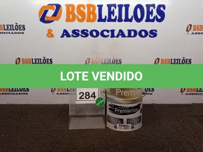 LOTE 284 - 01 LATA DE ESMALTE SINTÉTICO PREMIERLUX DE 3,6L NA COR BRANCO FOSCO MARCA PREMIER. (NO ESTADO) ATENÇÃO! FAZER A VISITAÇÃO ANTES DE ARREMATAR, NÃO SABEMOS SE FUNCIONA, LEILÃO NÃO TEM GARANTIA E NEM DEVOLUÇÃO, SUJEITO A POSSÍVEIS AVARIAS VISÍVEIS/OCULTAS E/OU AUSÊNCIA DE COMPONENTES.