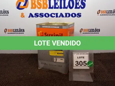 LOTE 305 - 01 LATA DE TEXTURATTO PREMIUM 28KG COR EFEITO BRILHO DOCE DE LEITE MARCA SUVINIL. (NO ESTADO) ATENÇÃO! FAZER A VISITAÇÃO ANTES DE ARREMATAR, NÃO SABEMOS SE FUNCIONA, LEILÃO NÃO TEM GARANTIA E NEM DEVOLUÇÃO, SUJEITO A POSSÍVEIS AVARIAS VISÍVEIS/OCULTAS E/OU AUSÊNCIA DE COMPONENTES.