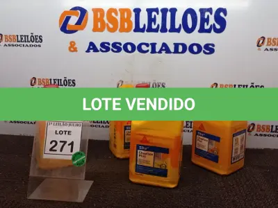 LOTE 271 - 04 GALÕES DE CHAPISCO PLUS DE 3,6LTS CADA MARCA SIKA. (NO ESTADO) ATENÇÃO! FAZER A VISITAÇÃO ANTES DE ARREMATAR, NÃO SABEMOS SE FUNCIONA, LEILÃO NÃO TEM GARANTIA E NEM DEVOLUÇÃO, SUJEITO A POSSÍVEIS AVARIAS VISÍVEIS/OCULTAS E/OU AUSÊNCIA DE COMPONENTES.