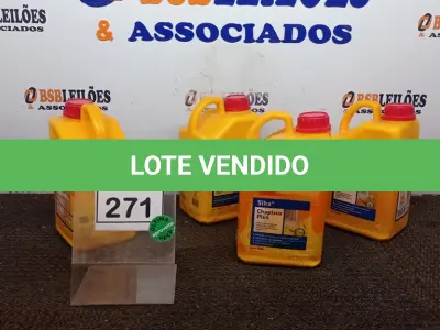 LOTE 271 - 04 GALÕES DE CHAPISCO PLUS DE 3,6LTS CADA MARCA SIKA. (NO ESTADO) ATENÇÃO! FAZER A VISITAÇÃO ANTES DE ARREMATAR, NÃO SABEMOS SE FUNCIONA, LEILÃO NÃO TEM GARANTIA E NEM DEVOLUÇÃO, SUJEITO A POSSÍVEIS AVARIAS VISÍVEIS/OCULTAS E/OU AUSÊNCIA DE COMPONENTES.