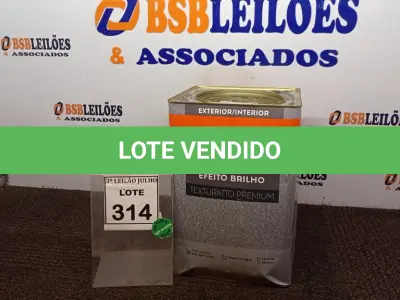 LOTE 314 - 01 LATA DE TEXTURATTO PREMIUM 28KG COR EFEITO BRILHO DOCE DE LEITE MARCA SUVINIL. (NO ESTADO) ATENÇÃO! FAZER A VISITAÇÃO ANTES DE ARREMATAR, NÃO SABEMOS SE FUNCIONA, LEILÃO NÃO TEM GARANTIA E NEM DEVOLUÇÃO, SUJEITO A POSSÍVEIS AVARIAS VISÍVEIS/OCULTAS E/OU AUSÊNCIA DE COMPONENTES.