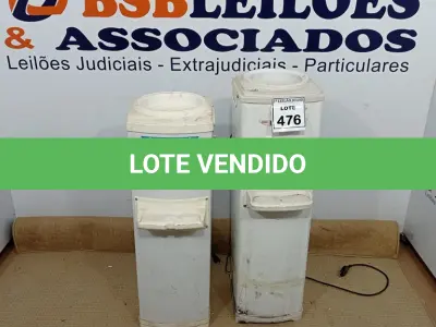 LOTE 476 - 02 BEBEDOUROS PARA GARRAFÃO. (NO ESTADO) ATENÇÃO! FAZER A VISITAÇÃO ANTES DE ARREMATAR, NÃO SABEMOS SE FUNCIONA, LEILÃO NÃO TEM GARANTIA E NEM DEVOLUÇÃO, SUJEITO A POSSÍVEIS AVARIAS VISÍVEIS/OCULTAS E/OU AUSÊNCIA DE COMPONENTES.