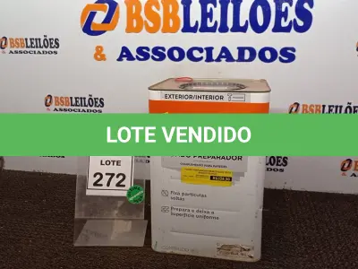 LOTE 272 - 01 LATA DE FUNDO PREPARADOR INTERIOR/EXTERIOR 18L MARCA SUVINIL. (NO ESTADO) ATENÇÃO! FAZER A VISITAÇÃO ANTES DE ARREMATAR, NÃO SABEMOS SE FUNCIONA, LEILÃO NÃO TEM GARANTIA E NEM DEVOLUÇÃO, SUJEITO A POSSÍVEIS AVARIAS VISÍVEIS/OCULTAS E/OU AUSÊNCIA DE COMPONENTES.