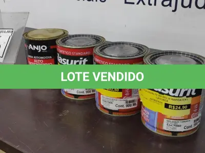 LOTE 369 - 04 LATAS DE ESMALTE SINTÉTICO DE 900ML CORES VARIADAS MARCA GLASURIT. (NO ESTADO) ATENÇÃO! FAZER A VISITAÇÃO ANTES DE ARREMATAR, NÃO SABEMOS SE FUNCIONA, LEILÃO NÃO TEM GARANTIA E NEM DEVOLUÇÃO, SUJEITO A POSSÍVEIS AVARIAS VISÍVEIS/OCULTAS E/OU AUSÊNCIA DE COMPONENTES.