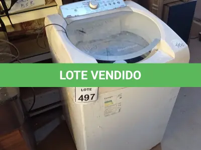 LOTE 497 - 01 MÁQUINA DE LAVAR 11KG 220V BRASTEMP. (NO ESTADO) ATENÇÃO! FAZER A VISITAÇÃO ANTES DE ARREMATAR, NÃO SABEMOS SE FUNCIONA, LEILÃO NÃO TEM GARANTIA E NEM DEVOLUÇÃO, SUJEITO A POSSÍVEIS AVARIAS VISÍVEIS/OCULTAS E/OU AUSÊNCIA DE COMPONENTES.