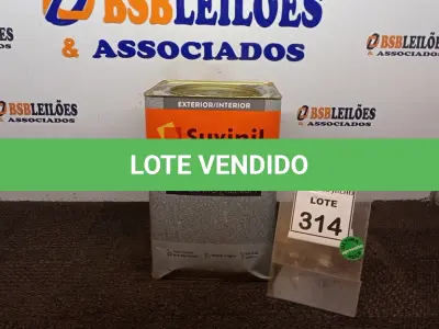 LOTE 314 - 01 LATA DE TEXTURATTO PREMIUM 28KG COR EFEITO BRILHO DOCE DE LEITE MARCA SUVINIL. (NO ESTADO) ATENÇÃO! FAZER A VISITAÇÃO ANTES DE ARREMATAR, NÃO SABEMOS SE FUNCIONA, LEILÃO NÃO TEM GARANTIA E NEM DEVOLUÇÃO, SUJEITO A POSSÍVEIS AVARIAS VISÍVEIS/OCULTAS E/OU AUSÊNCIA DE COMPONENTES.