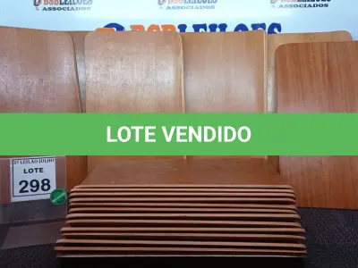 LOTE 298 - 20 PLACAS DE MADEIRAS. (NO ESTADO) ATENÇÃO! FAZER A VISITAÇÃO ANTES DE ARREMATAR, NÃO SABEMOS SE FUNCIONA, LEILÃO NÃO TEM GARANTIA E NEM DEVOLUÇÃO, SUJEITO A POSSÍVEIS AVARIAS VISÍVEIS/OCULTAS E/OU AUSÊNCIA DE COMPONENTES.