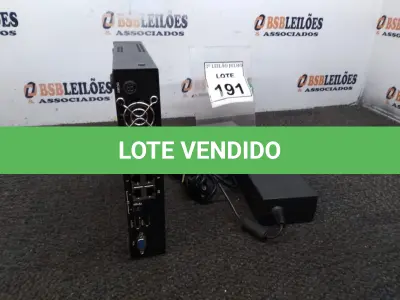 LOTE 191 - 01 MINI SERVIDOR COM PROCESSADOR 13 4G COM CARREGADOR MARCA AVIGILON. (NO ESTADO) ATENÇÃO! FAZER A VISITAÇÃO ANTES DE ARREMATAR, NÃO SABEMOS SE FUNCIONA, LEILÃO NÃO TEM GARANTIA E NEM DEVOLUÇÃO, SUJEITO A POSSÍVEIS AVARIAS VISÍVEIS/OCULTAS E/OU AUSÊNCIA DE COMPONENTES.