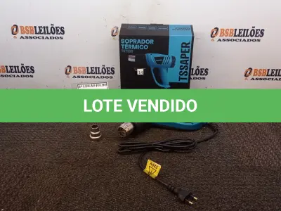 LOTE 150 - SOPRADOR TÉRMICO 220V DUAS VELOCIDADES 1BICO 2000W (NO ESTADO) ATENÇÃO! FAZER A VISITAÇÃO ANTES DE ARREMATAR, NÃO SABEMOS SE FUNCIONA, LEILÃO NÃO TEM GARANTIA E NEM DEVOLUÇÃO, SUJEITO A POSSÍVEIS AVARIAS VISÍVEIS/OCULTAS E/OU AUSÊNCIA DE COMPONENTES.