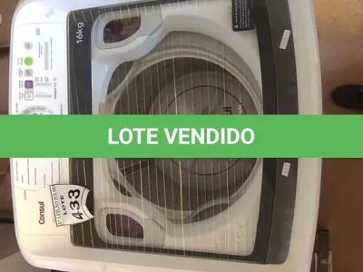 LOTE 433 - 01 MÁQUINA DE LAVAR 16KG 220V MARCA CONSUL. (NO ESTADO) ATENÇÃO! FAZER A VISITAÇÃO ANTES DE ARREMATAR, NÃO SABEMOS SE FUNCIONA, LEILÃO NÃO TEM GARANTIA E NEM DEVOLUÇÃO, SUJEITO A POSSÍVEIS AVARIAS VISÍVEIS/OCULTAS E/OU AUSÊNCIA DE COMPONENTES.