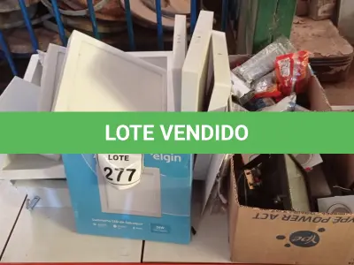 LOTE 277 - 01 LOTE COM VÁRIAS LUMINÁRIAS LED DE EMBUTIR E DIVERSOS REATORES ELETRÔNICOS’. (NO ESTADO) ATENÇÃO! FAZER A VISITAÇÃO ANTES DE ARREMATAR, NÃO SABEMOS SE FUNCIONA. LEILÃO NÃO TEM GARANTIA E NEM DEVOLUÇÃO, SUJEITO A POSSÍVEIS AVARIAS VISÍVEIS/OCULTAS E/OU AUSÊNCIA DE COMPONENTES.