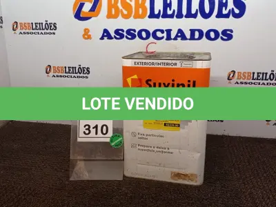 LOTE 310 - 01 LATA DE FUNDO PREPARADOR INTERIOR/EXTERIOR 18L MARCA SUVINIL. (NO ESTADO) ATENÇÃO! FAZER A VISITAÇÃO ANTES DE ARREMATAR, NÃO SABEMOS SE FUNCIONA, LEILÃO NÃO TEM GARANTIA E NEM DEVOLUÇÃO, SUJEITO A POSSÍVEIS AVARIAS VISÍVEIS/OCULTAS E/OU AUSÊNCIA DE COMPONENTES.