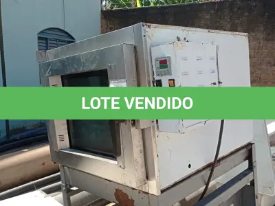 LOTE 371 - 01 FORNO INDUSTRIAL PARA PADARIA A GÁS. (NO ESTADO) ATENÇÃO! FAZER A VISITAÇÃO ANTES DE ARREMATAR, NÃO SABEMOS SE FUNCIONA, LEILÃO NÃO TEM GARANTIA E NEM DEVOLUÇÃO, SUJEITO A POSSÍVEIS AVARIAS VISÍVEIS/OCULTAS E/OU AUSÊNCIA DE COMPONENTES.