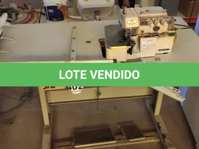 LOTE 402 - 01 MÁQUINA DE COSTURA INDUSTRIAL MARCA MARBOR. (NO ESTADO) ATENÇÃO! FAZER A VISITAÇÃO ANTES DE ARREMATAR, NÃO SABEMOS SE FUNCIONA. LEILÃO NÃO TEM GARANTIA E NEM DEVOLUÇÃO, SUJEITO A POSSÍVEIS AVARIAS VISÍVEIS/OCULTAS E/OU AUSÊNCIA DE COMPONENTES.